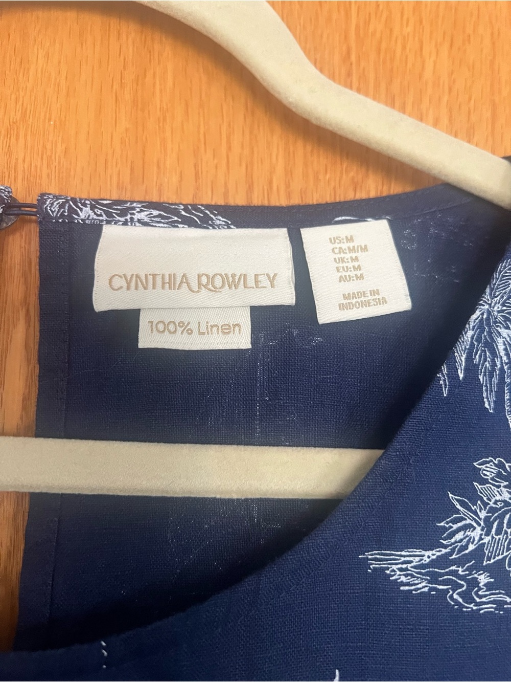 Cynthia Rowley Navy and White Linen Sailboat Print Dress - Picture 3 of 4